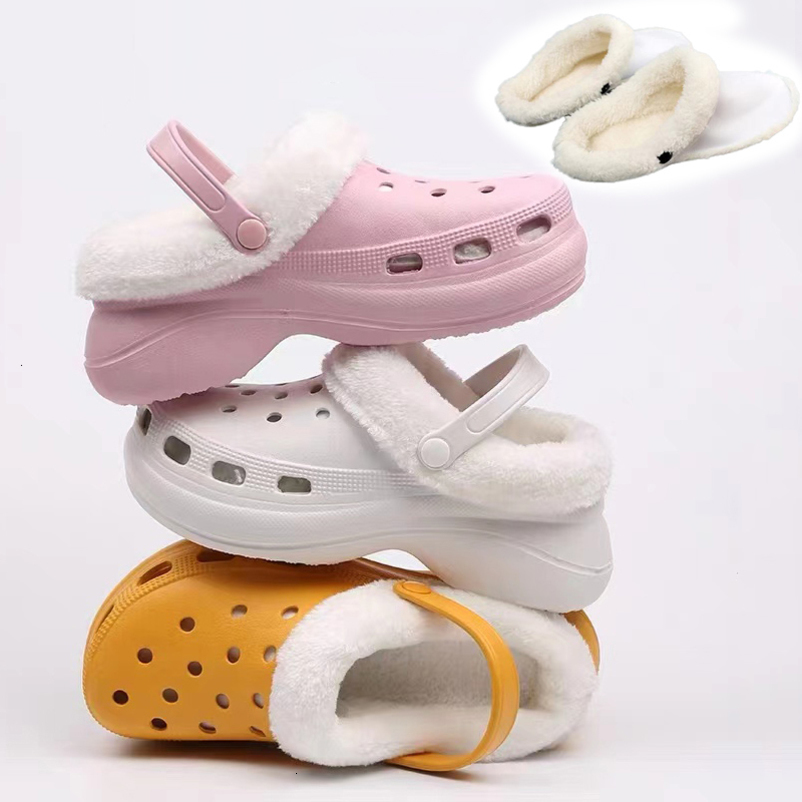 Shoe Parts Accessories Plush Cover for Winter Women Slippers Detachable Lining Soft Cotton Velvet Insole Fluff Warm 230718
