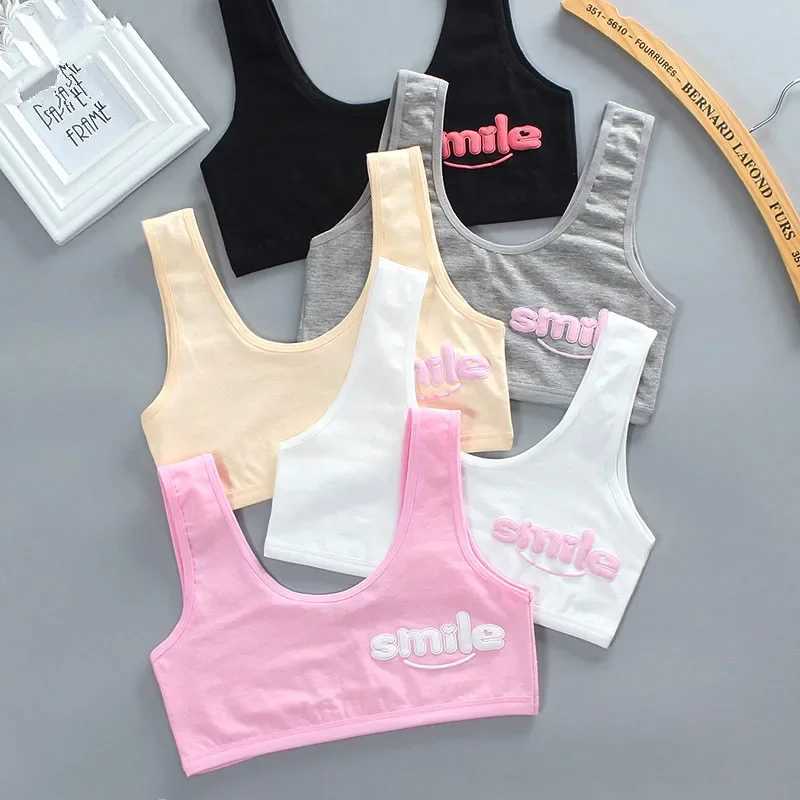 Camisole Womens Tanks Camis 5pc/Lot Teen Bra Girl Vest Cotton Spandex Big Girls Sport 8-14 Years Adolescente s Underwear WX5.31