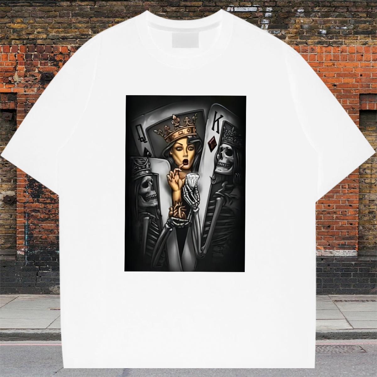 5A Tshirts Short Sleeve Cotton O-Neck Spring Summer T Shirts Men Custom Print Oversized New Designer Tops Tees