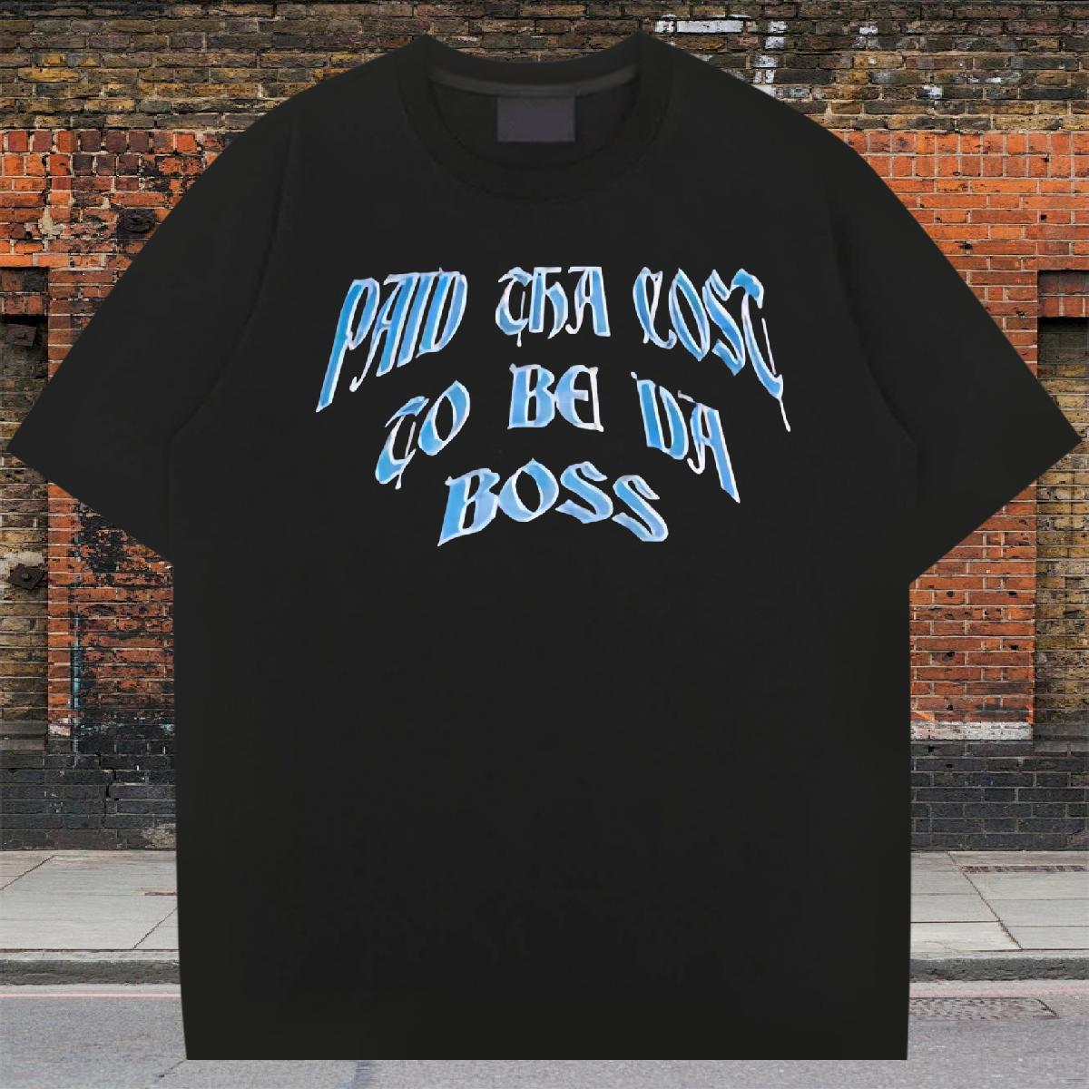 Designer Men Tops Tees Cotton Breathable Short Sleeve Street Wear Man T Shirts Floral Print DIY Customized Top Tees