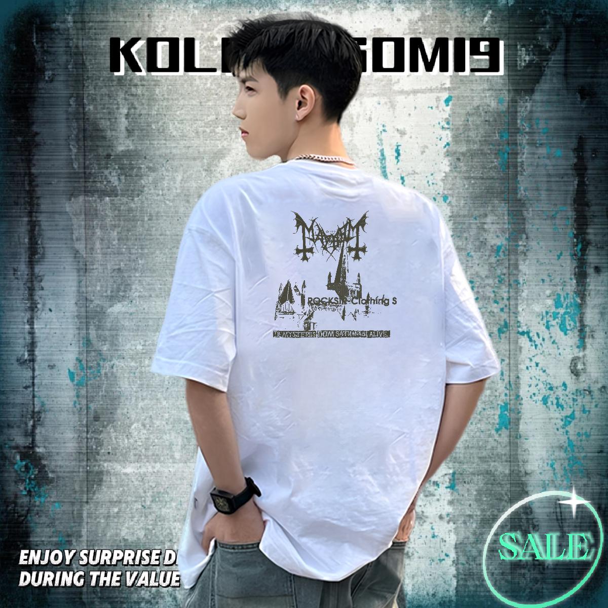 Fashion New T-Shirts Anime Men Tshirts Street Breathable Crew Neck Cotton Popular Tees Shirts