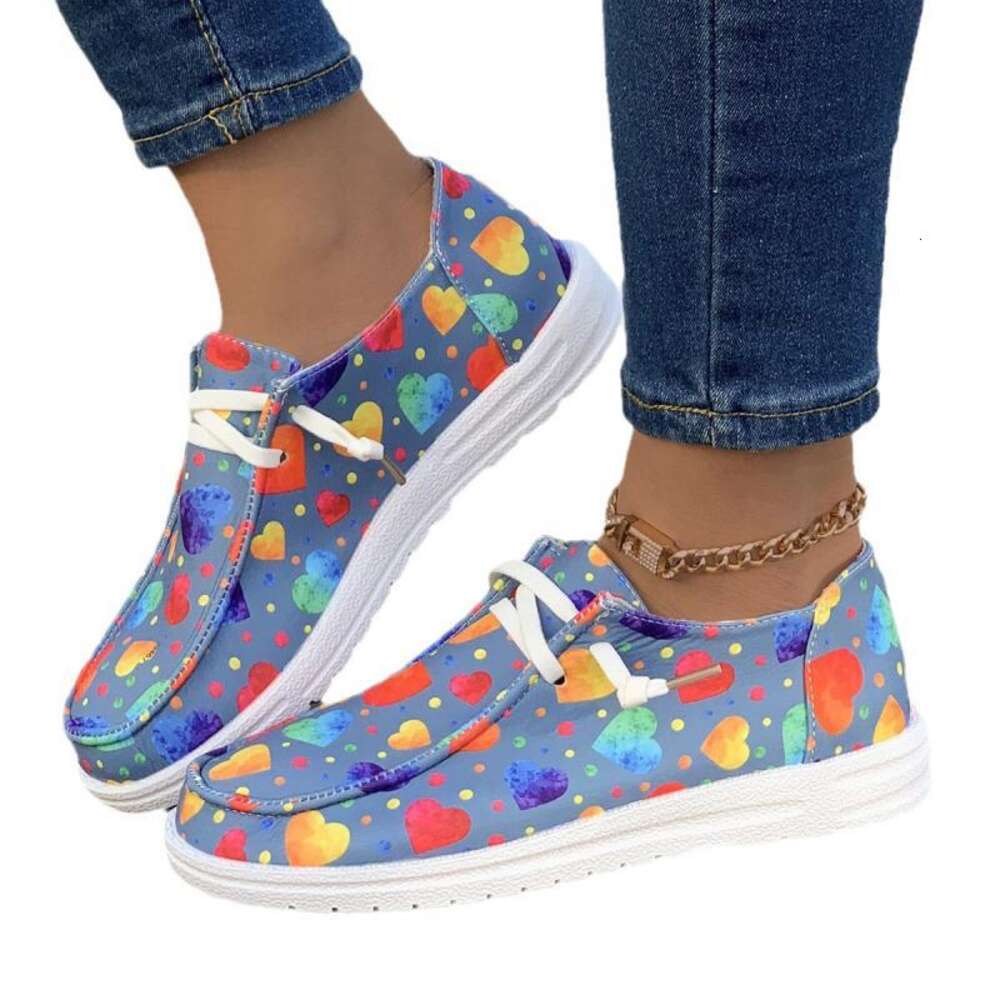 Ddmytiger Ddmytiger Loafers Christmas Snowman Elk Graphic Print Lace Up Round T Women S Vulcanize Canvas Flat Shoes Zapatos