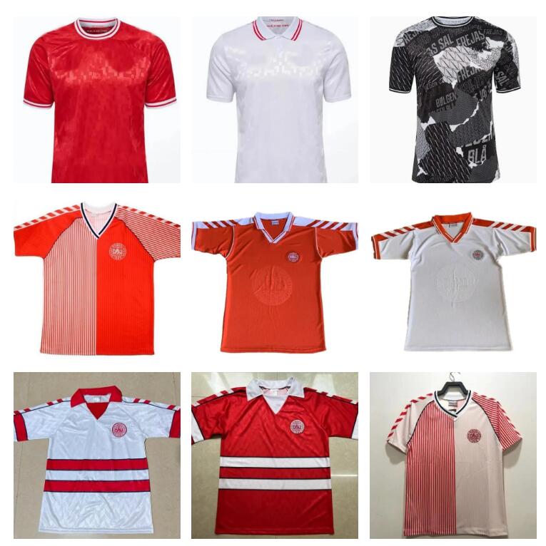 86 88 98 Retro Denmark Football Jersey 2024 2025 Euro Cup New National Team 24 25 Soccer Shirt Men Kids Kit Full Set Home Away Uniform CHRISTENSEN JENSEN ERIKSEN DOLBERG