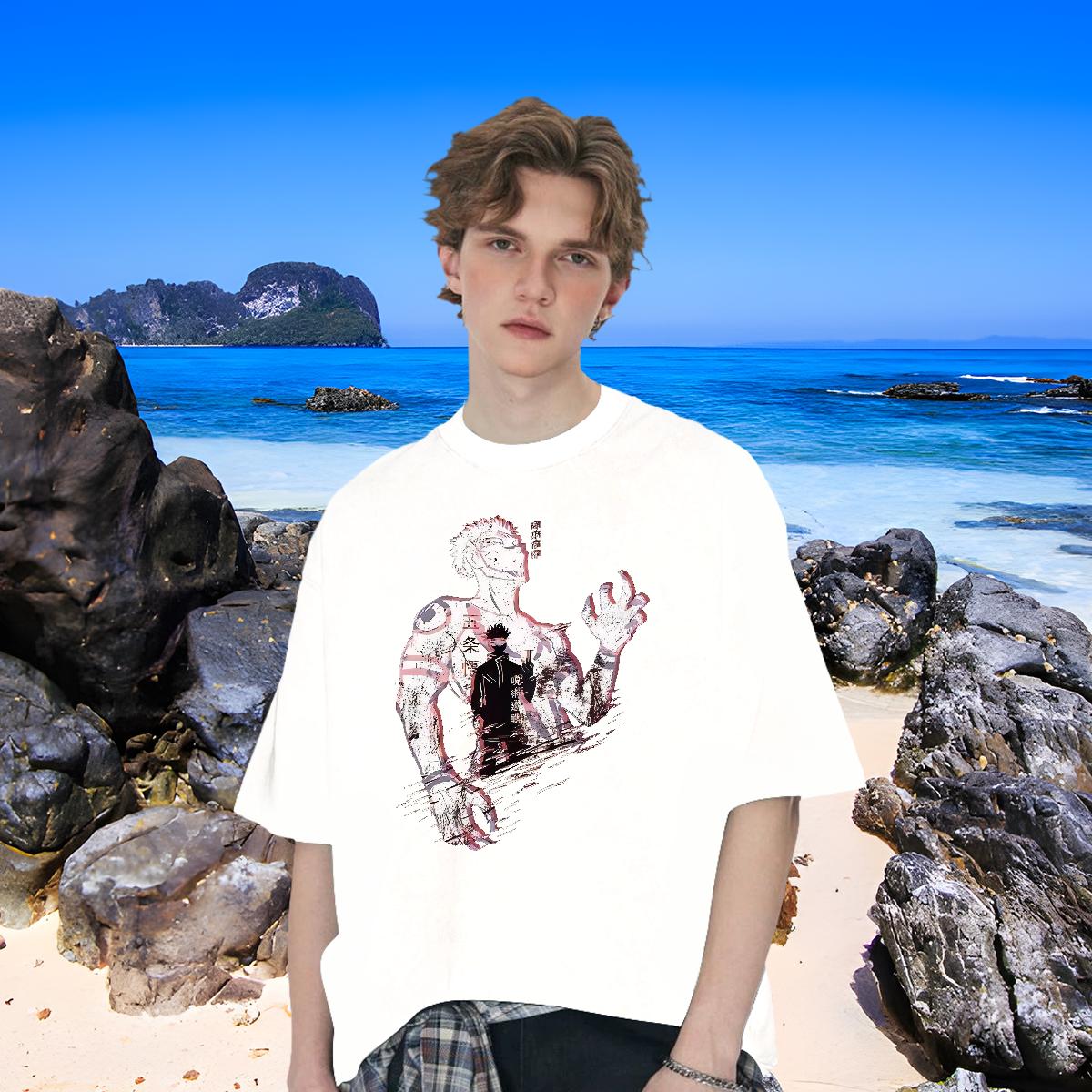 Cool Design Mens T Shirts Casual Beach Breathable Crew Neck Men Clothes T-Shirt Classic Casual Custom Printing Tops Shirt