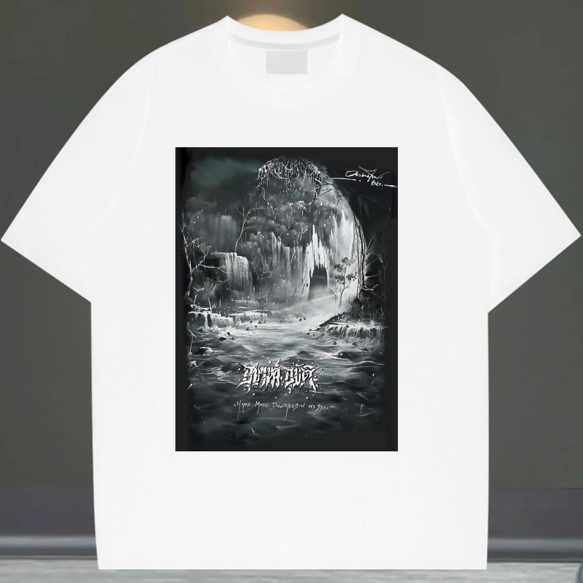 High Quality Mens Tshirts Short Sleeve Cotton O-Neck Street wear Hip Hop Mens T Shirts DIY Anime 2024 New Clothes