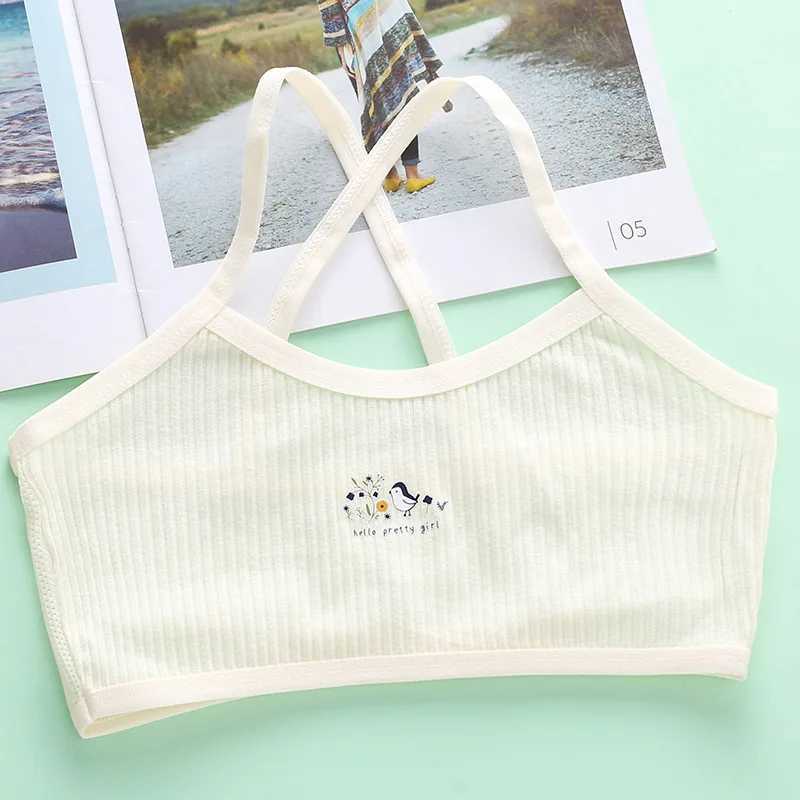 Camisole Camisole Girl Bra Tops 12 years Underwear Lingerie ren Sport Training Bras Tank s Undies Thin Comfort Undercloth 7-14T WX5.31
