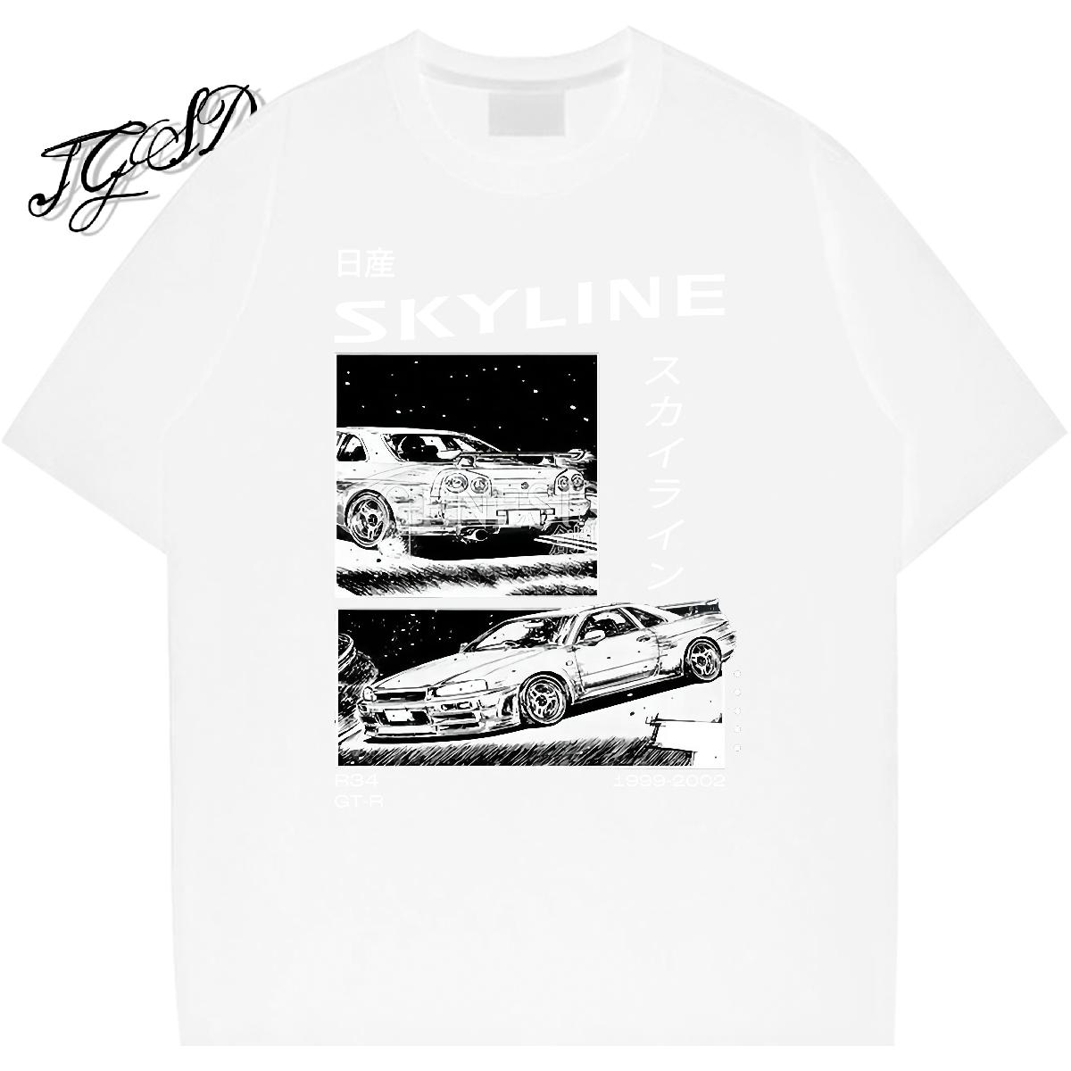 Designer Men Clothes T-Shirt Cotton Breathable Sport T Shirt For Man Cartoon Print 2024 Summer Polos