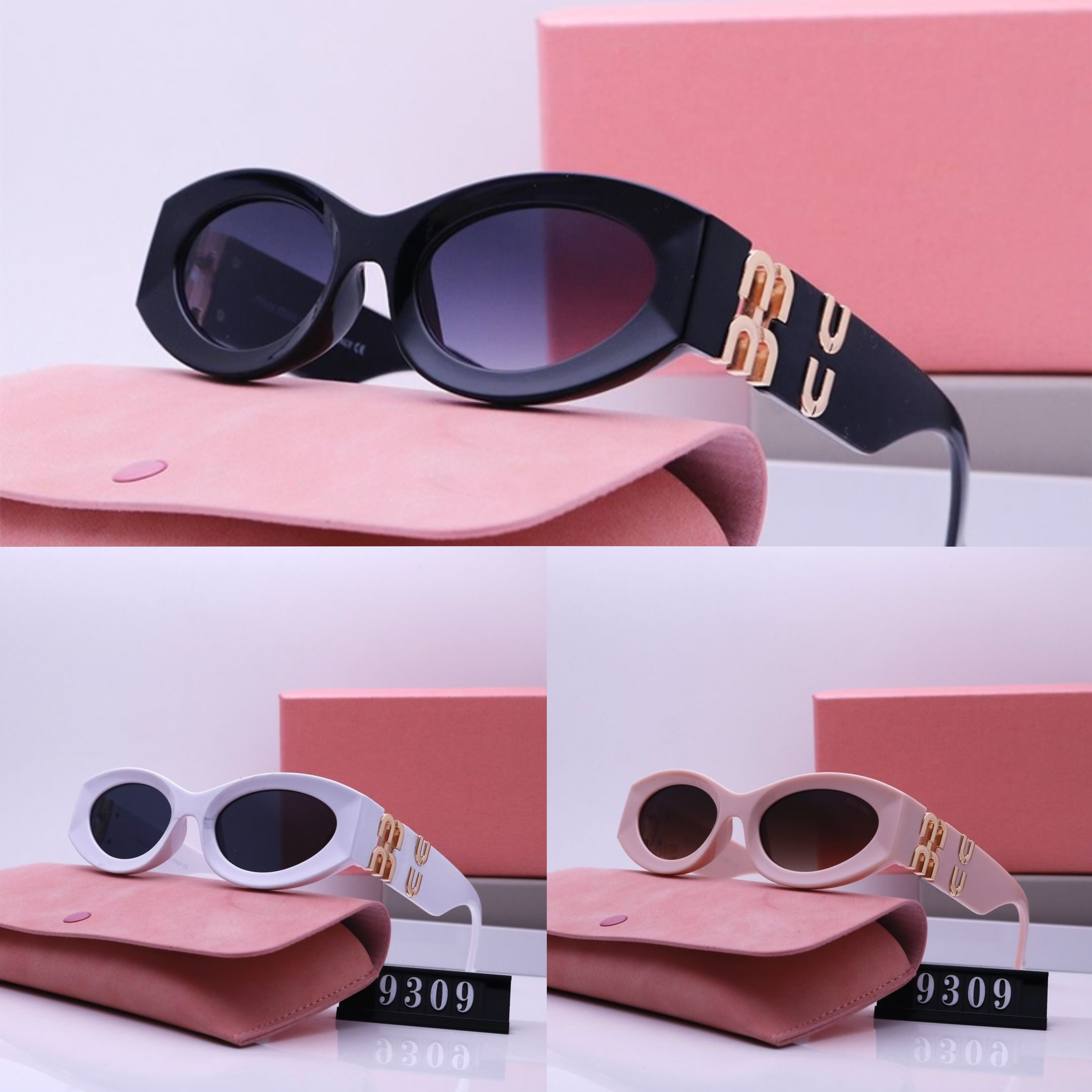 sunglasses for women designer sunglasses oval glasses UV400 property squared sunglasses Metal legs letter design SMU09WS SMU11WS small eyeglasses lunette