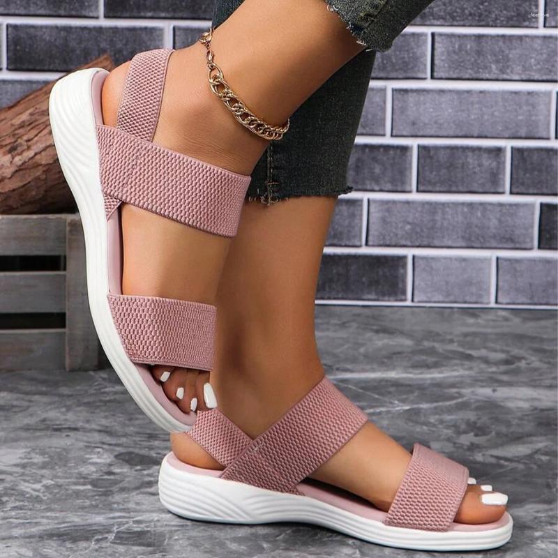 Sandals Women Minimalist Breathable ComfortableSport Colourful Sporty Red Fabric Sports