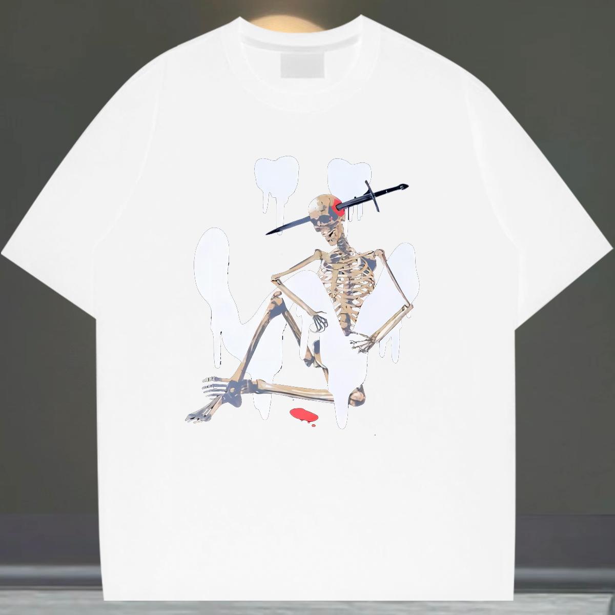 Unisex Men Tshirts Round Neck Short Sleeve Casual T Shirts Men Anime DIY Customized Tee Shirt