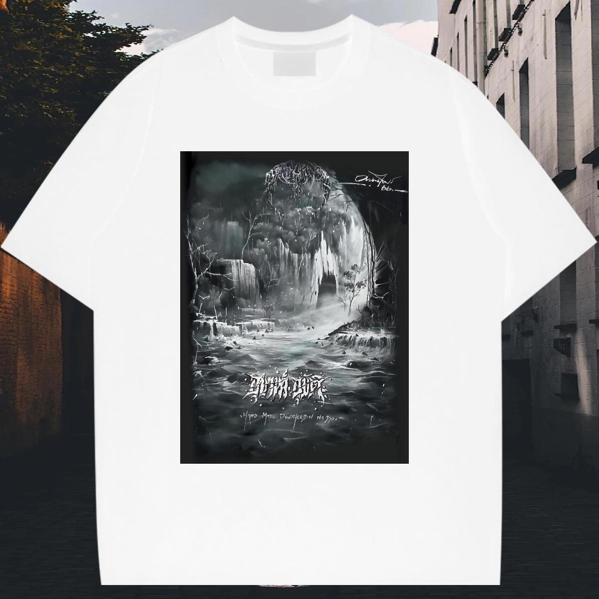 Popular Men Tees Breathable Crew Neck Cotton Hip Hop T Shirts Men Anime Print Classic Tops Shirt