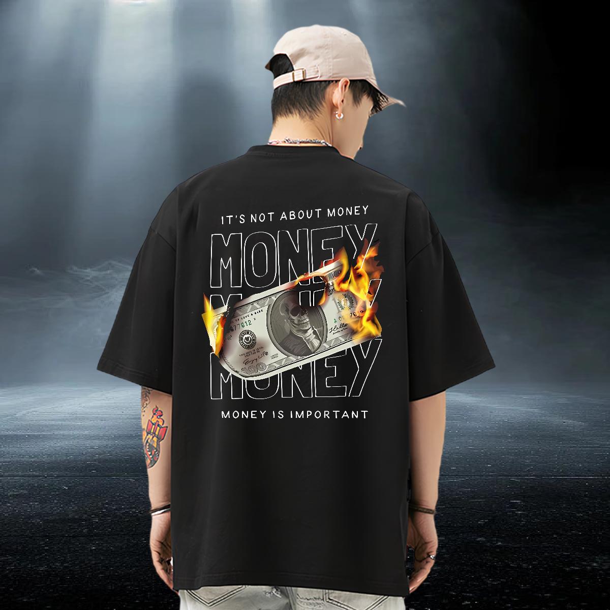 DIY Customized T shirt 180g Cotton Hip Hop Street Mens Tshirts Plus Size Custom Unisex Wear