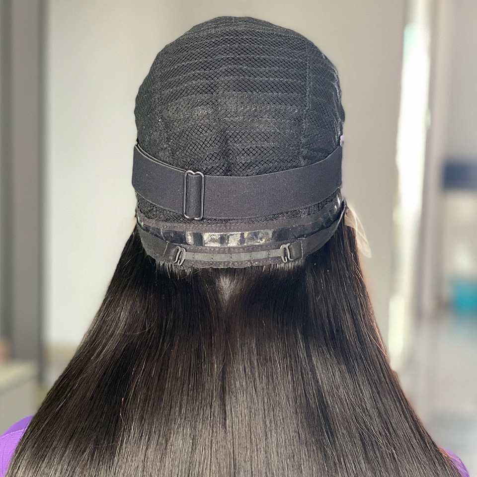 180% Density Front Lace Human Wig 13x4 Top Swiss Lace Glueless Without Glue Front Wig Headband Natural Straight Hair long hair Wigs of Women