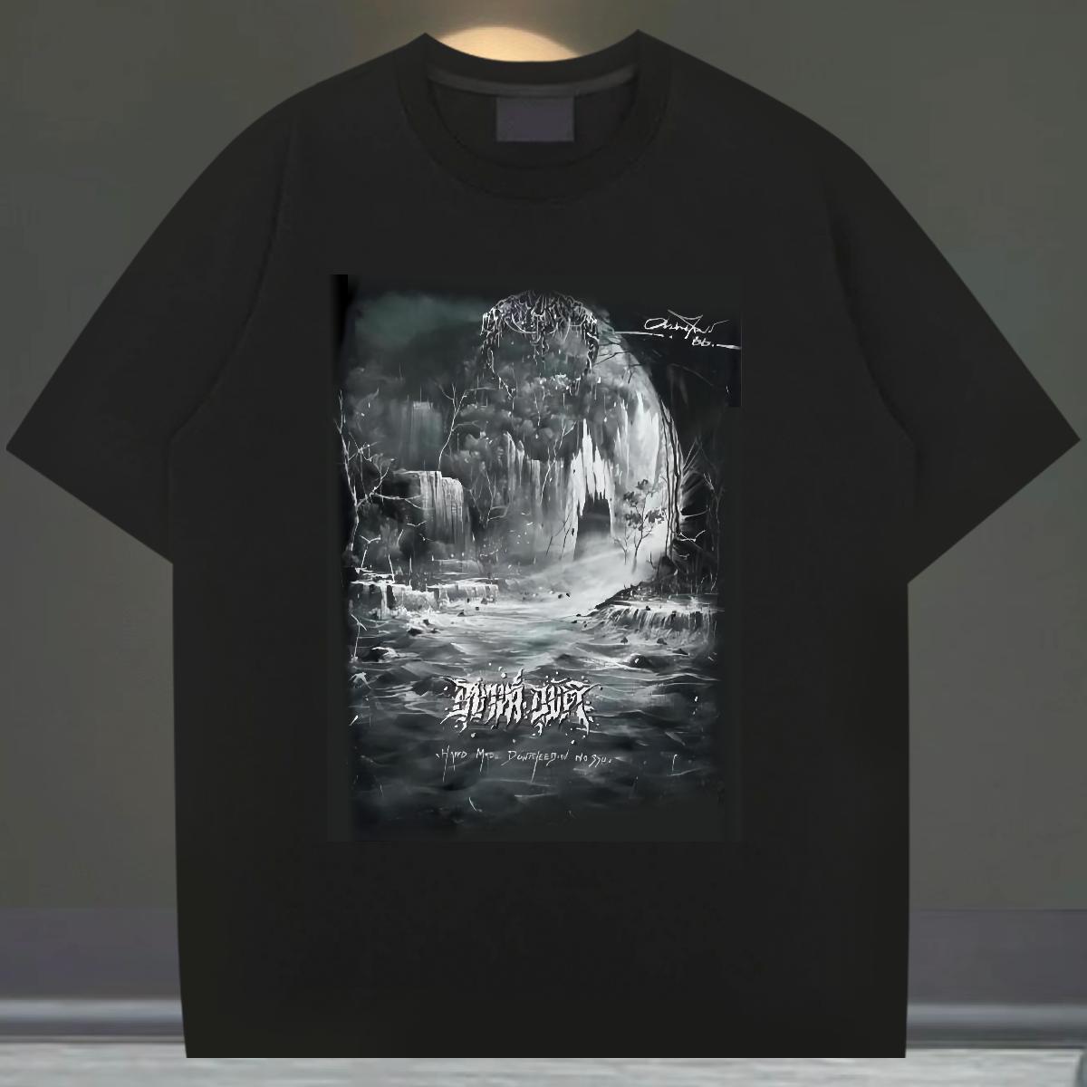 High Quality Mens Tshirts Short Sleeve Cotton O-Neck Street wear Hip Hop Mens T Shirts DIY Anime 2024 New Clothes