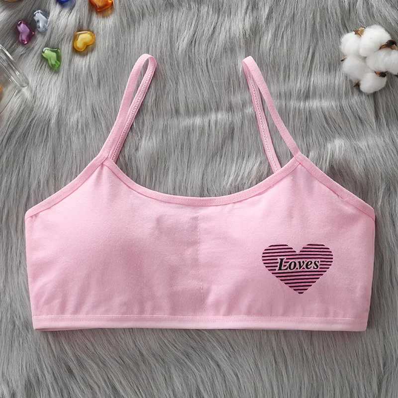 Camisole Camisole 3Pcs Bra for Girls Underwear Lingerie s Teens Teenage Adolescente 7-15T Cotton Teen Girls Clothing WX5.31