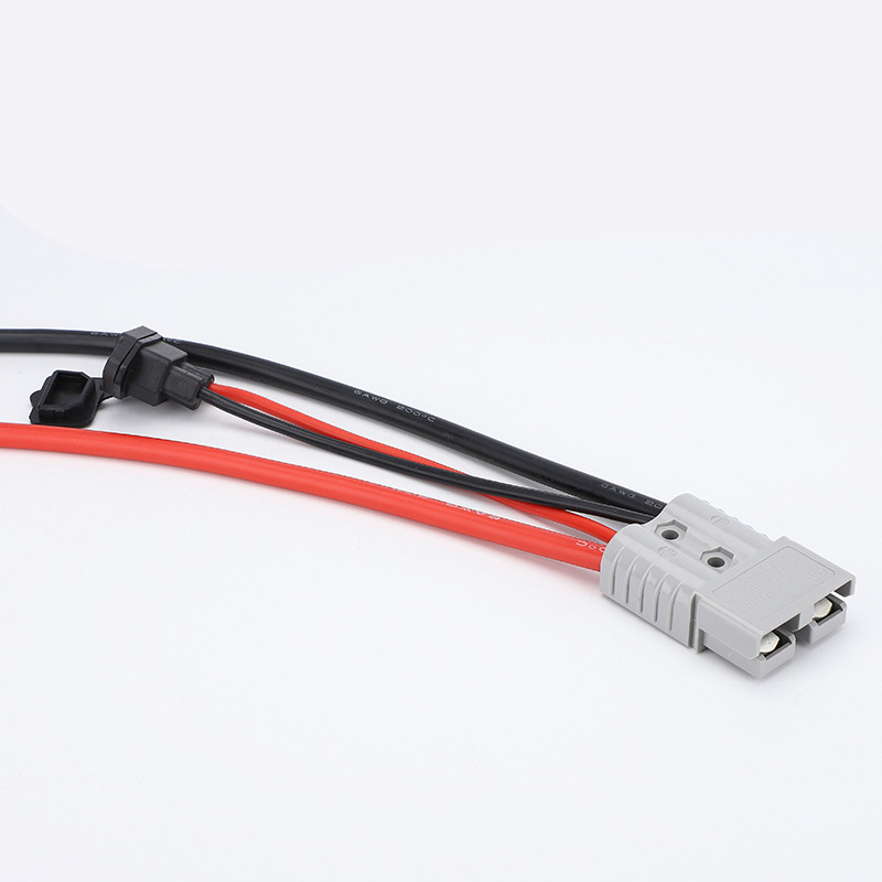 120A converter port with wire harness for charging and discharging, lithium battery connection wire for discharging, charging power cord