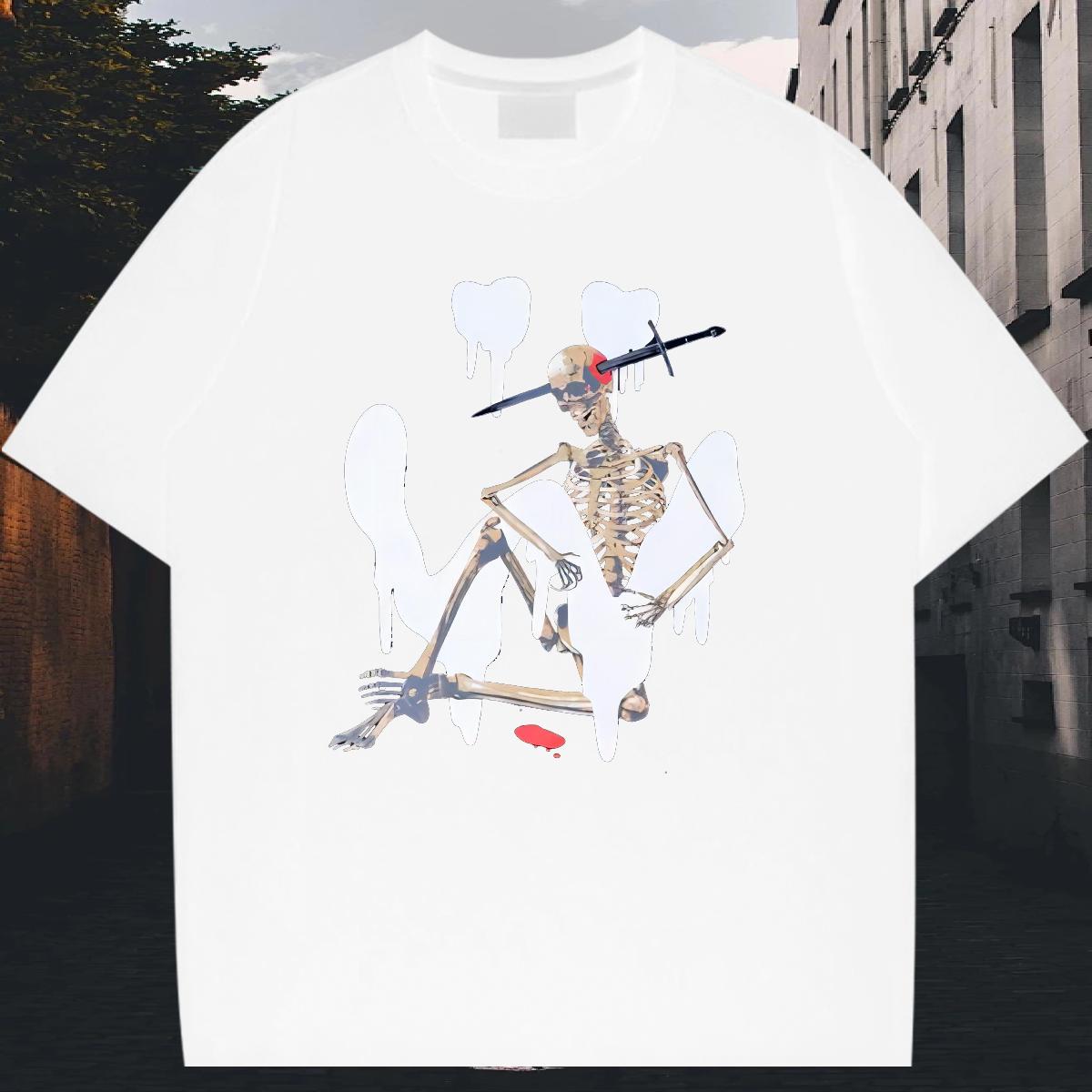 Cool Men Clothes T-Shirt Crew Neck Cotton Street T-Shirts for Men Customized Print Designer Fashion Wear