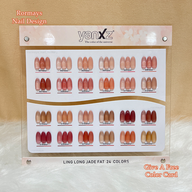 Rormays Summer New Emerald gel Polishing 24 Color Set Ice Honey Tan Varnish gel Durable UV LED Primer Translucent Nail Art Factory Wholesale