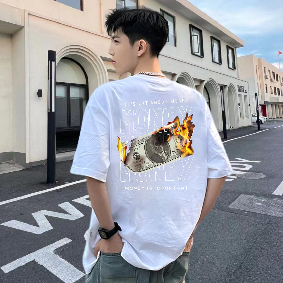 2024 Designer T-Shirts Breathable Crew Neck Cotton Casual Mens Tshirts Black Oversized Comfortable Tees Shirts