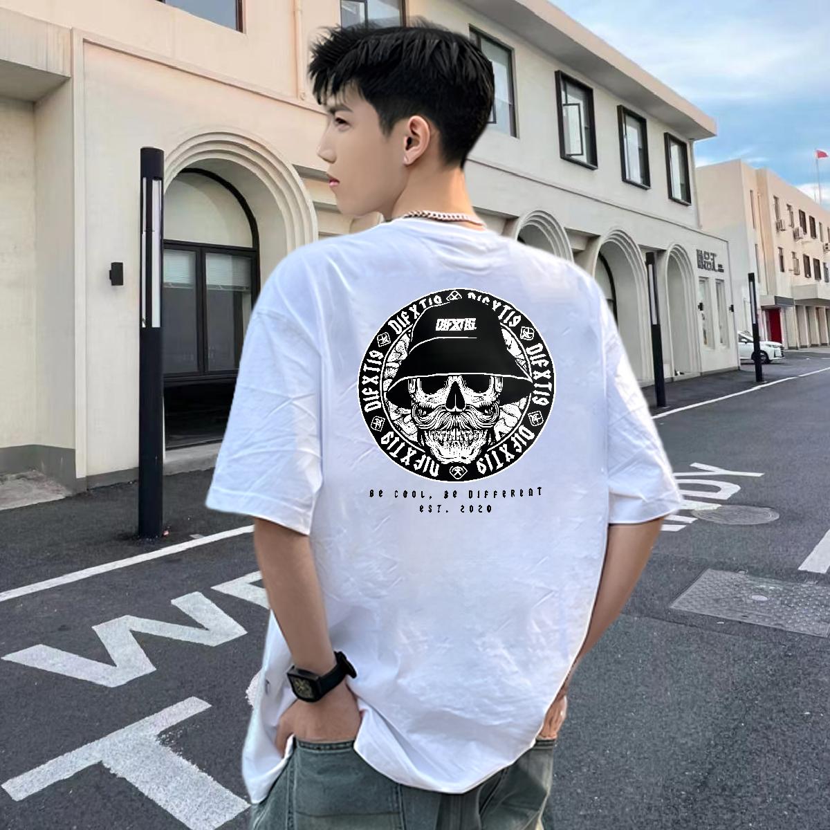 Custom Mens T Shirts DIY Printed Casual Daily Wear Men Tops Tees Round Neck Short Sleeve High Quality Top Tees