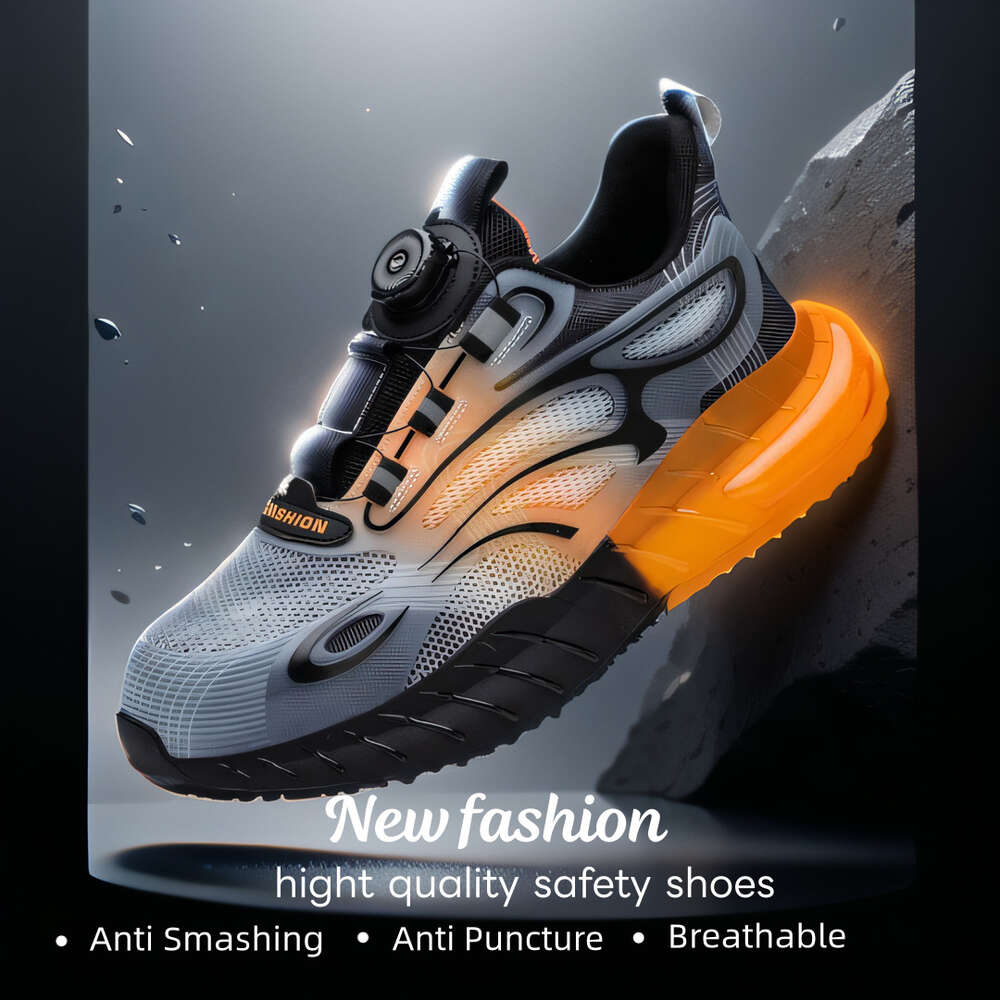 Steel Toe New For Men Lightweight Sneakers Puncture Proof Shoes Unisex Coustruction Safety Work Boots Ddmycat