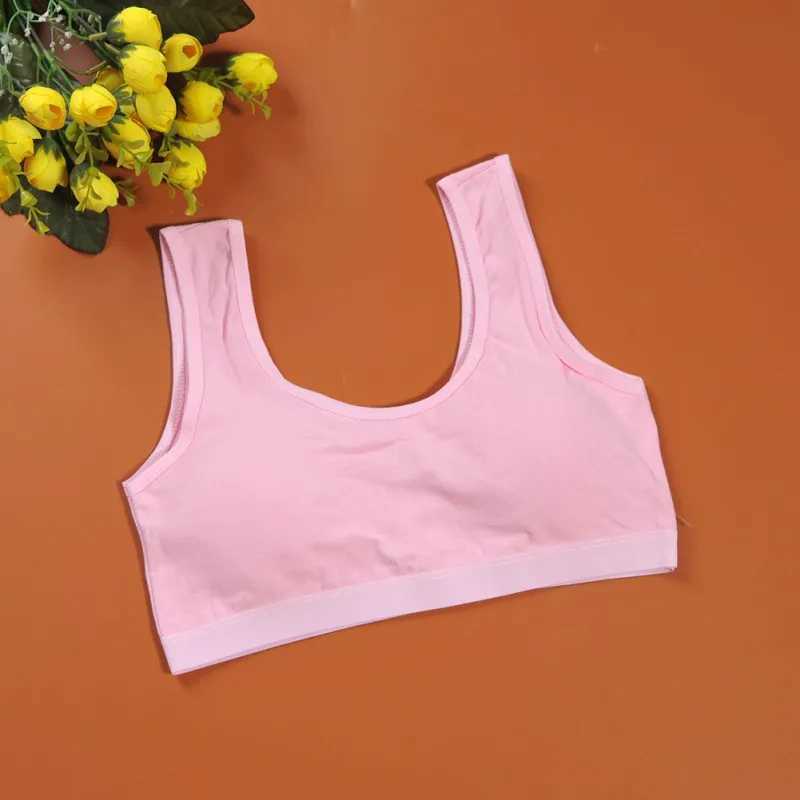 Camisole Camisole Teenage Girls Training Bra Cotton Full Cup Seamless Bra Puberty Solid Color Bra 8-16Y WX5.31