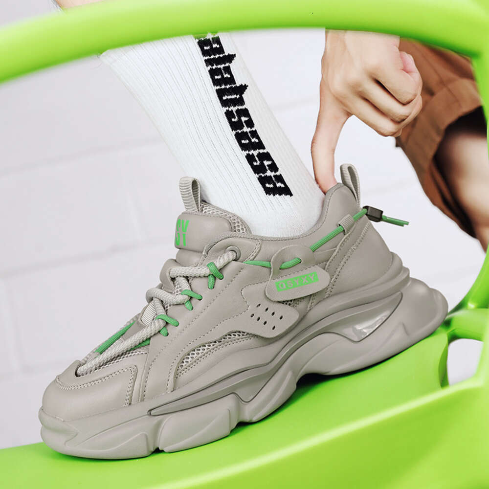 Ddmysports New Men S Sneakers Street Fashion Trend Casual Comfortable Lightweight Non Slip Running Thick Sole Walking Shoes OUTDOOR