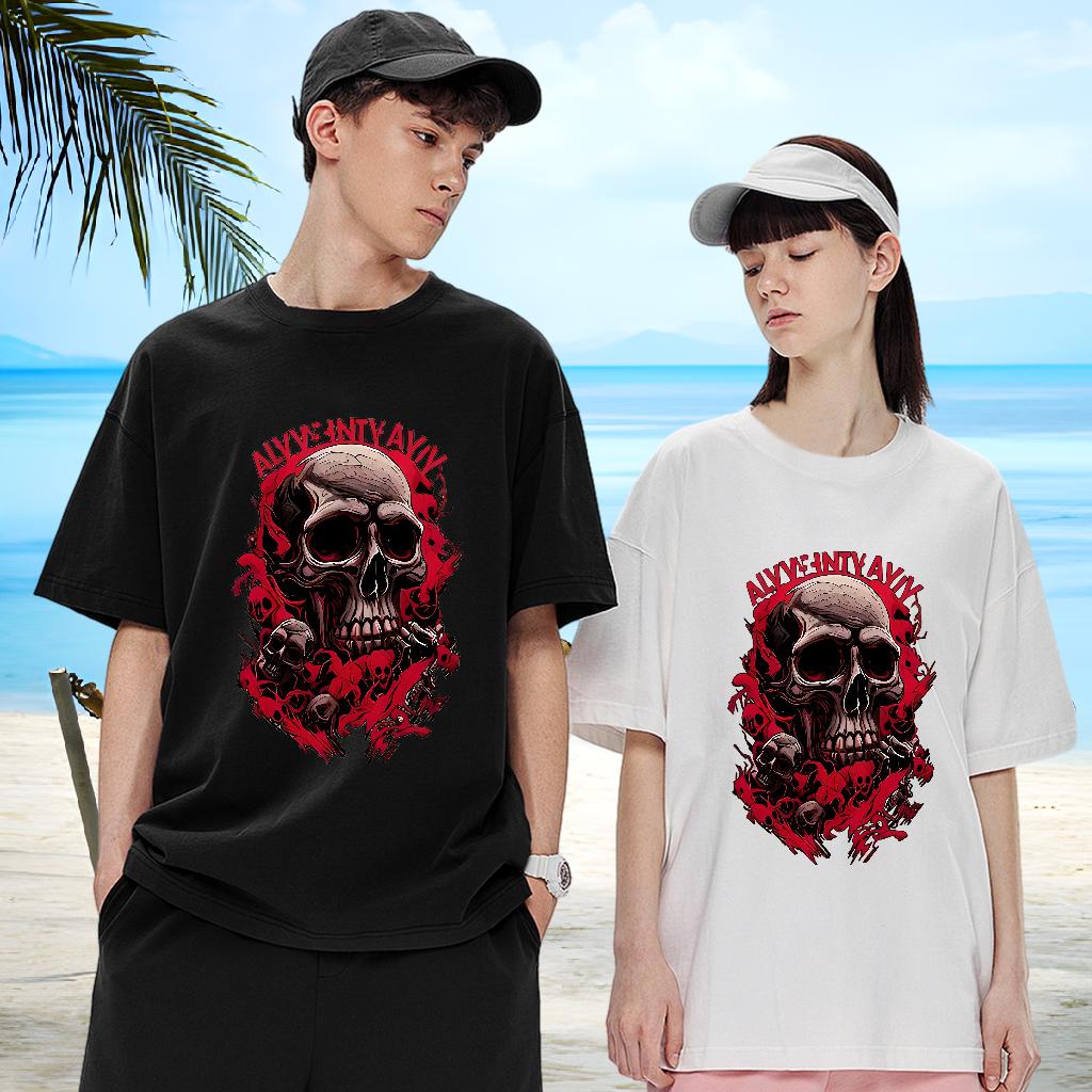 Comfortable Tshirt for Man Woman Breathable Crew Neck Cotton Hip Hop Men T Shirts DIY Printed 2024 Summer Tops Shirt