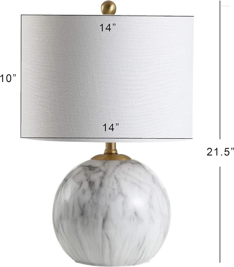 Lamps Table 21.5" Resin LED Classic Glam Bedside Desk Nightstand Lamp For Bedroom Living Room Office College Bookcase Bulb Inc Roo