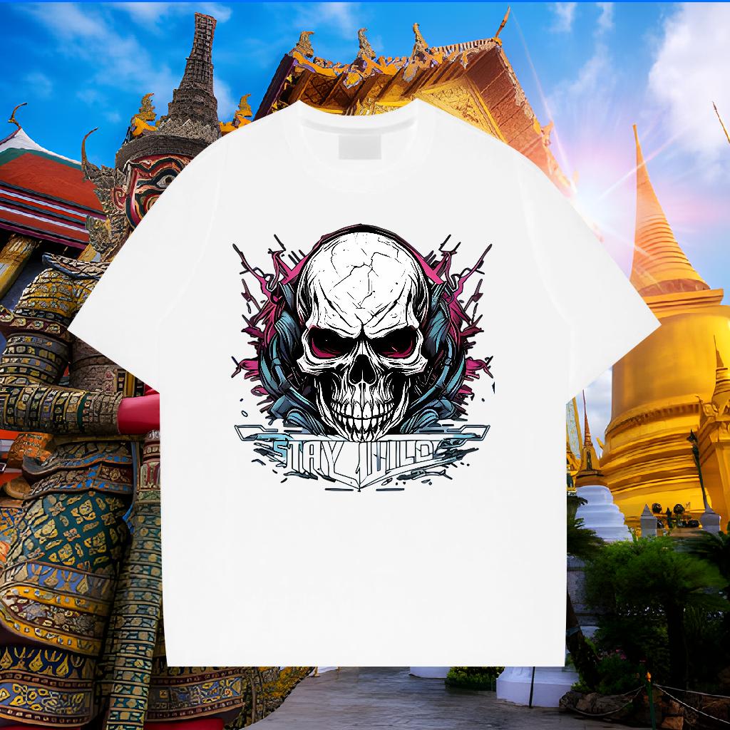 Classic Tshirt for Man Woman Cotton Breathable Short Sleeve Daily Wear Man T Shirts Cartoon Printing S-3XL Stylist Tops Shirt