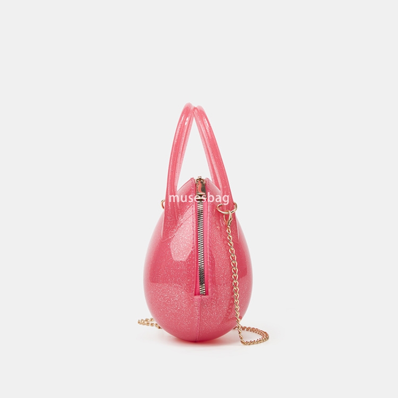 New Fashion Jelly Bag Beach Outdoor Crossbody Bag Versatile Small Round Shoulder Bag High Material Mini Bag Small Crowd Shoulder Bag