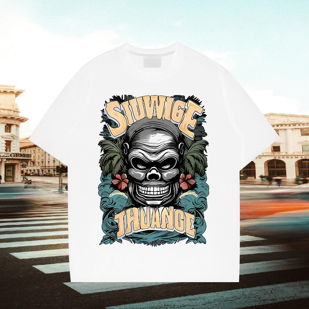 Loose Man T Shirts Anime Printing Street Crew Neck Cotton Men Tshirts Customized Custom Anime Wear