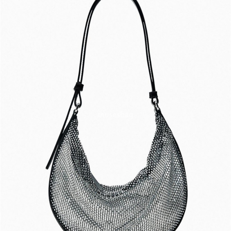 Women's Bag New Product Versatile Tote Bag Shiny Dumpling Bag Fashionable One Shoulder Underarm Bag Cross border Women's Bag High end Feel H
