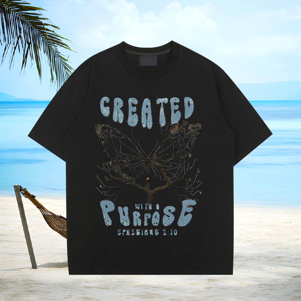 Loose Mens Tshirts Crew Neck Cotton Beach Mens T Shirts Custom Fashion Design Top Tees