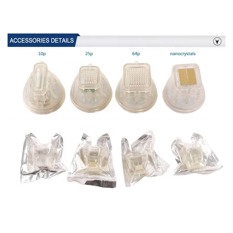 Portable 2 in 1 8 Micro Needle Rf Face Lift Fractional Rf Microneedle Machine With Cold Hammer