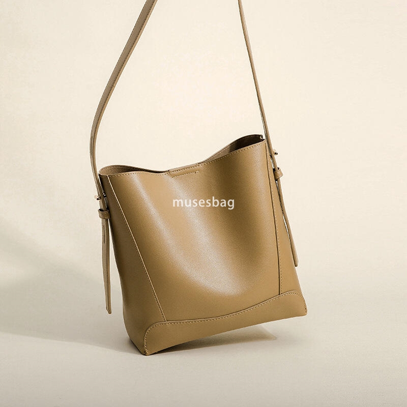 PU high-end and high-quality women's versatile shoulder bag, large capacity tote bag high-end feeling,casual bucket bag niche crossbody bag