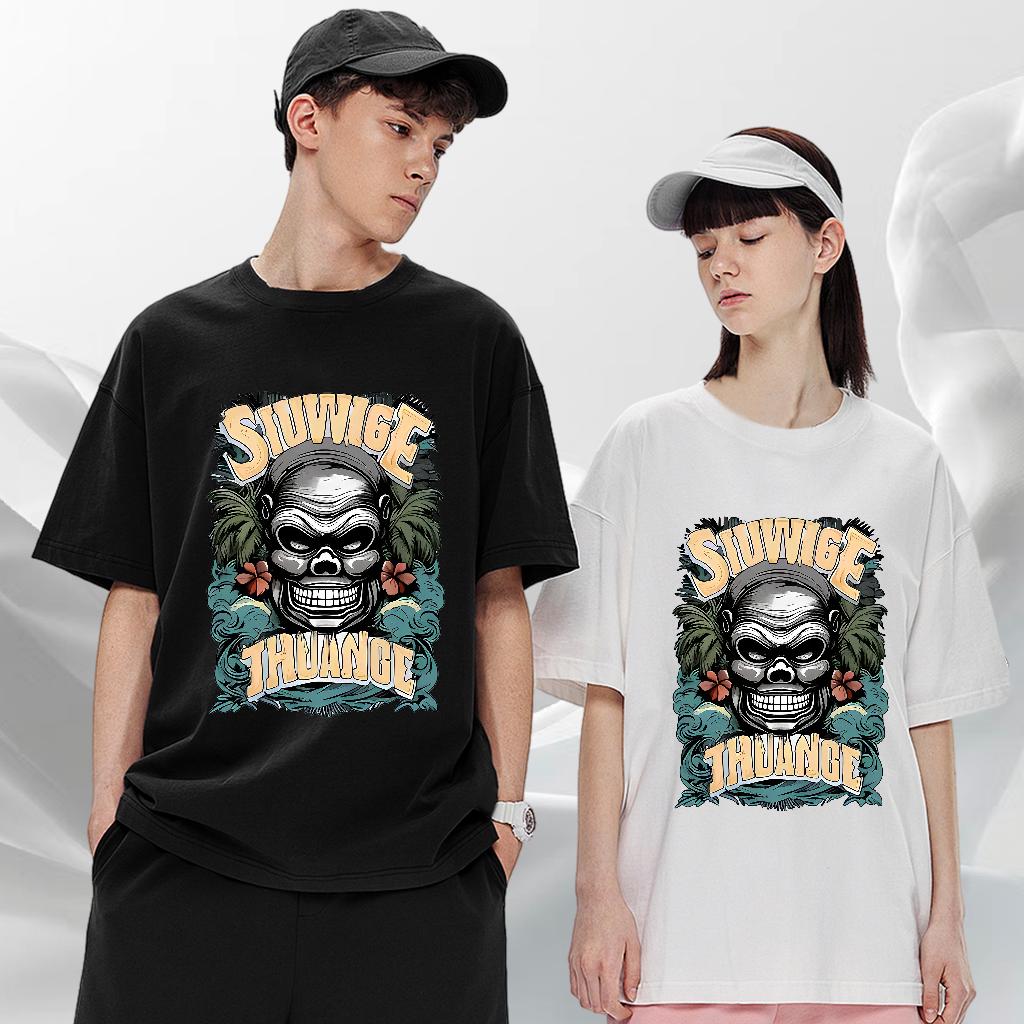 Comfortable T Shirts Men High Street Hip Hop Crew Neck Cotton Breathable Men Clothes T-Shirt New Arrival DIY Logo Tees Shirts