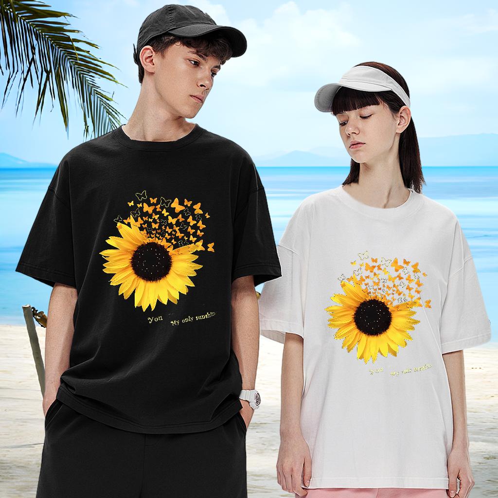 Loose Fit Men Tshirts Cotton Breathable Short Sleeve Home Outdoor T Shirt For Man Black White 2024 DIY Tee Shirt