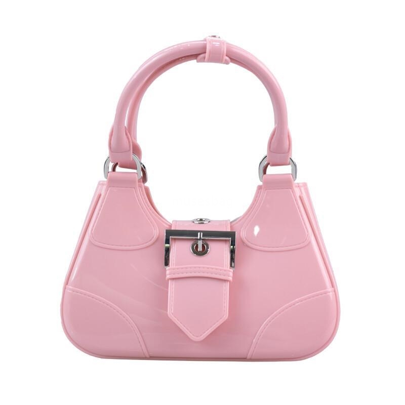 PVC Jelly Fashionable Versatile Soft Handle Underarm Resistant Dirt and Easy to Wash Summer Women Diagonal Straddle Bag 4
