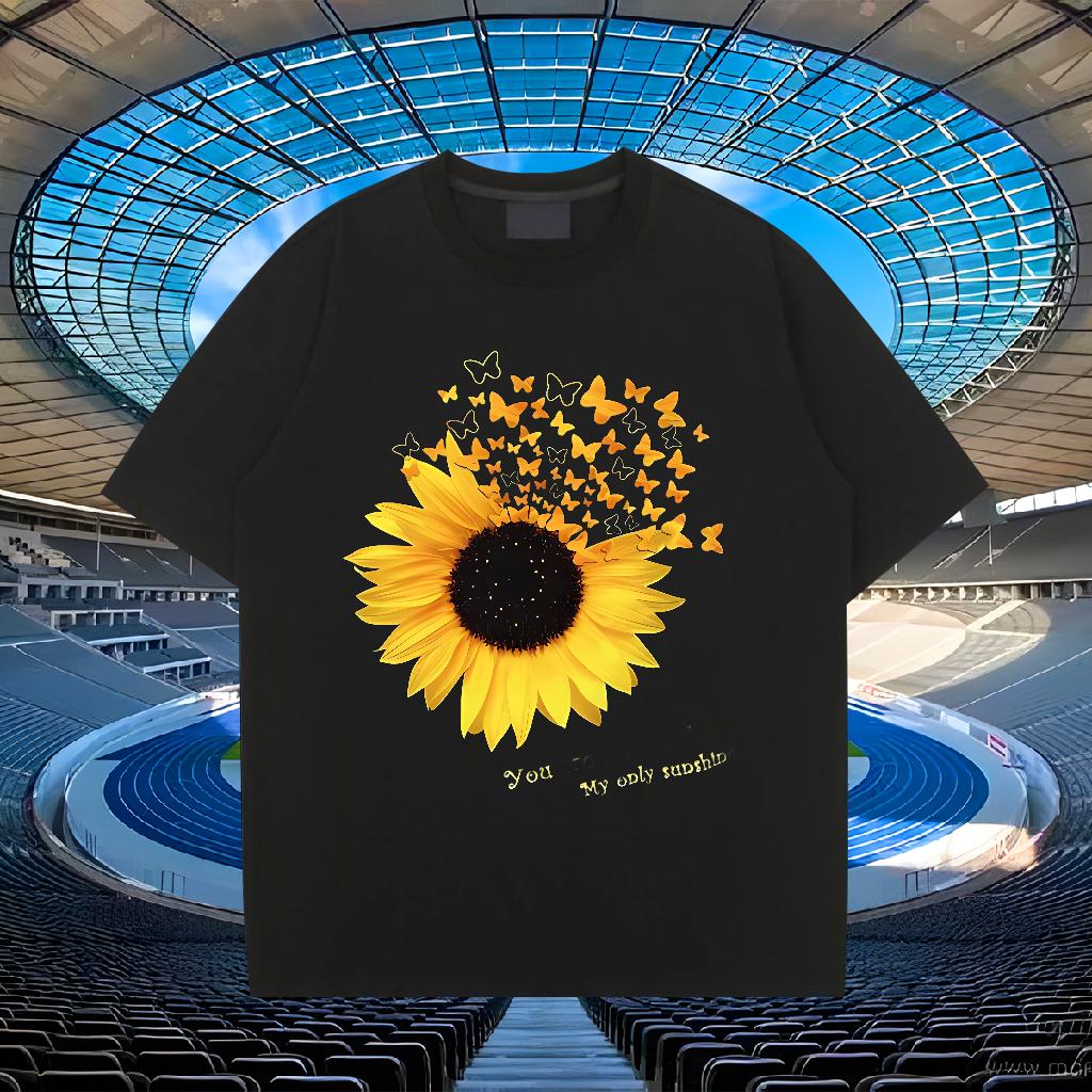 DIY T-Shirts for Men White Plus Size Casual Beach Men Clothes T-Shirt Crew Neck Cotton Breathable Unisex