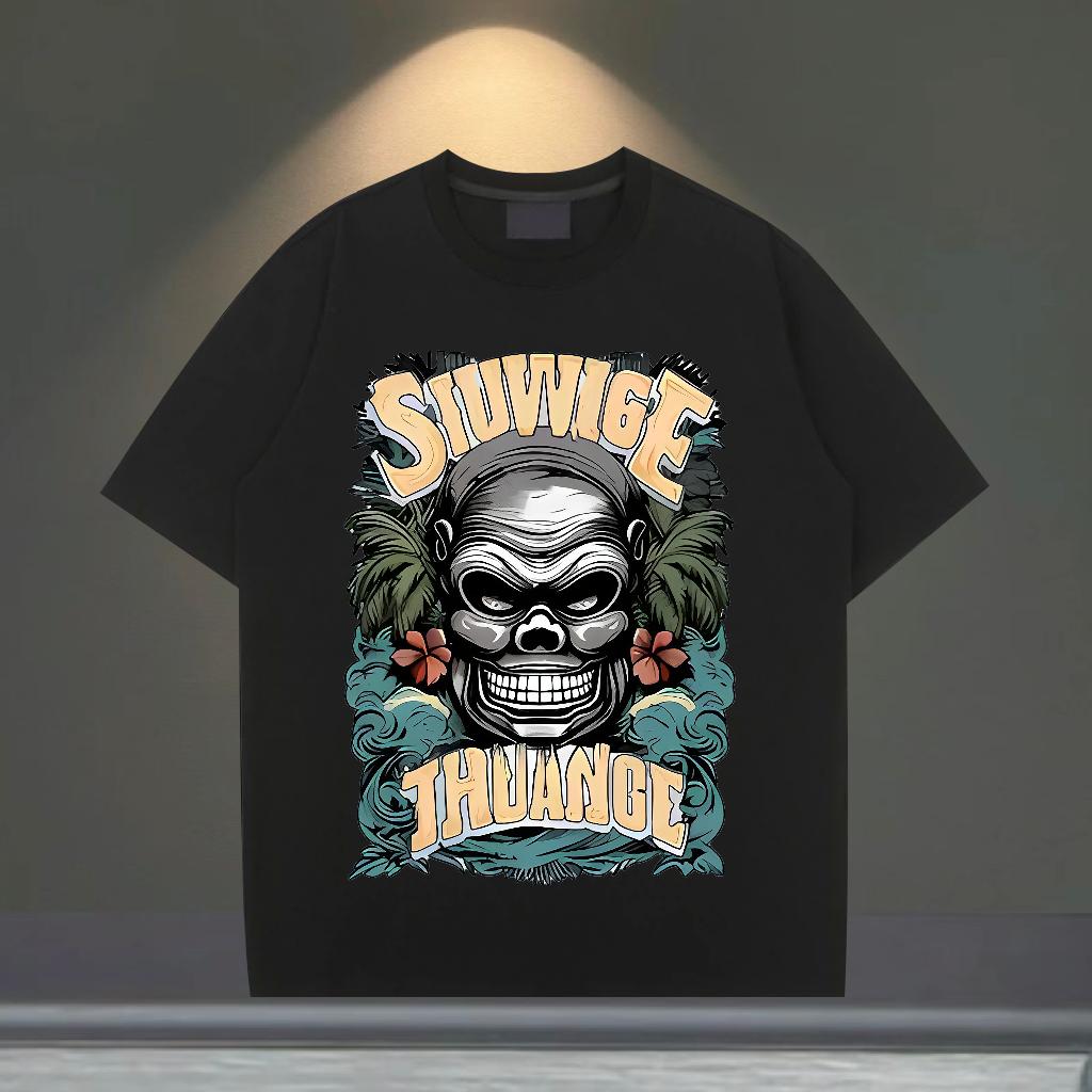 Unisex Mens T Shirts Sports Casual Short sleeve Cotton Soft Couples T Shirts Designer Skull Tee Shirt