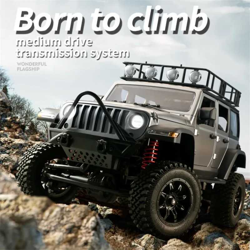 Free shipping Electric/RC RC Track 4x4 MN128 2.4G Climbing Professional with LED Light Full Scale Remote Control Car Toy Suitable for Boys Gift