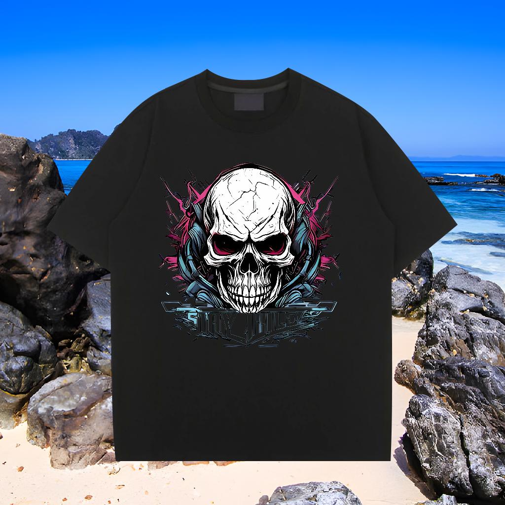 Cool Men Tshirts 180g Cotton Casual Beach Mens T Shirts Custom Printed 2024 Summer Tops Shirt