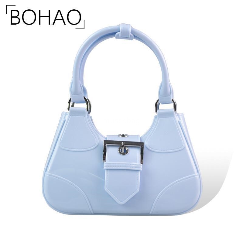 PVC Jelly Fashionable Versatile Soft Handle Underarm Resistant Dirt and Easy to Wash Summer Women Diagonal Straddle Bag 4