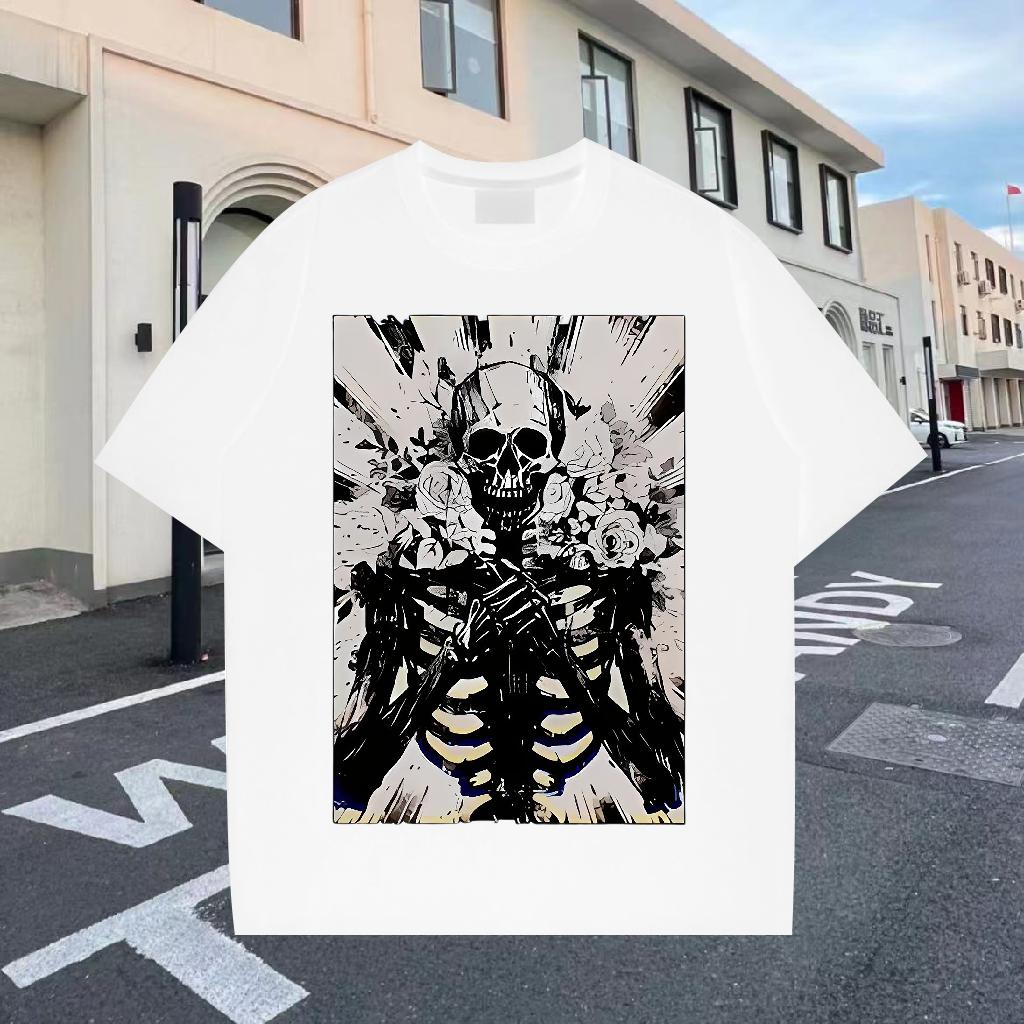 Cool T shirt Summer Casual Cotton Breathable Short Sleeve Men Tees 2024 Designer Black White Tops Tees