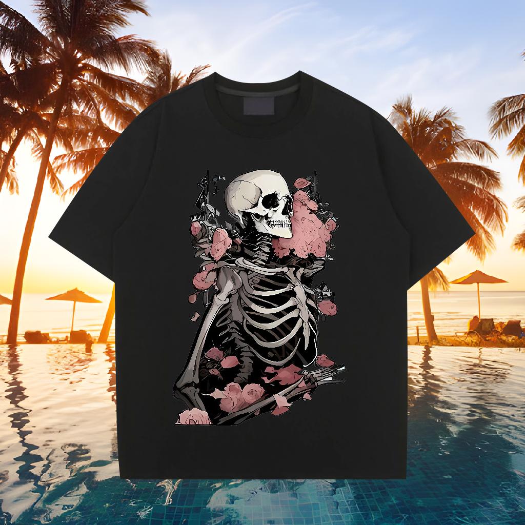 Popular Mens Tshirts Breathable Crew Neck Street T-Shirts for Men Custom Cartoon Brand Polos