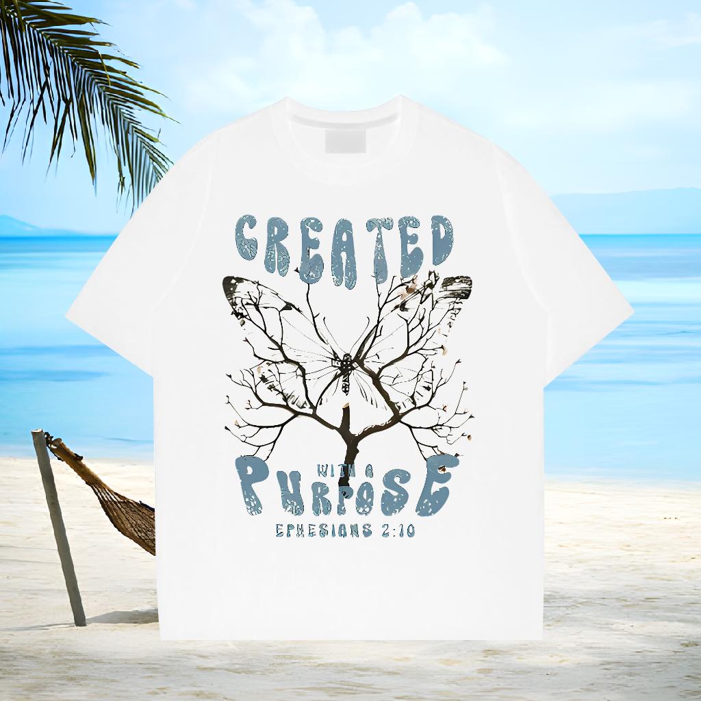 Loose Mens Tshirts Crew Neck Cotton Beach Mens T Shirts Custom Fashion Design Top Tees