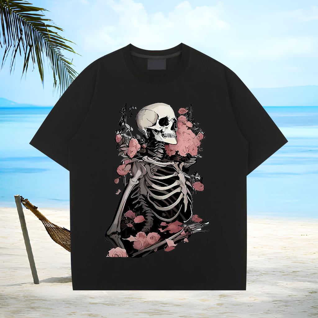 Soft Couples T Shirts Crew Neck Cotton Home Outdoor Man T Shirts Plus Size Cartoon Fashion Design Tees