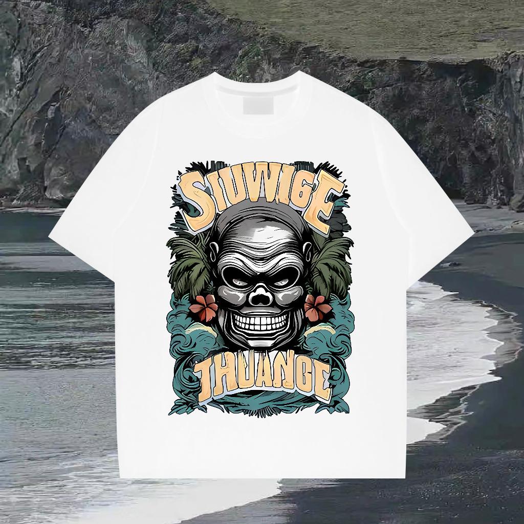 Loose Fit T Shirts Men Sports Casual Round Neck Short Sleeve Tshirts Stylist DIY Logo Polos