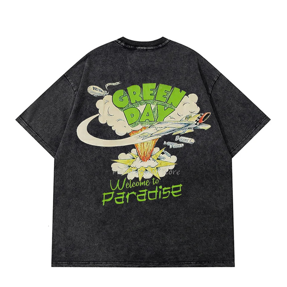 Vintage Washed Tshirts Anime T Shirt 240601